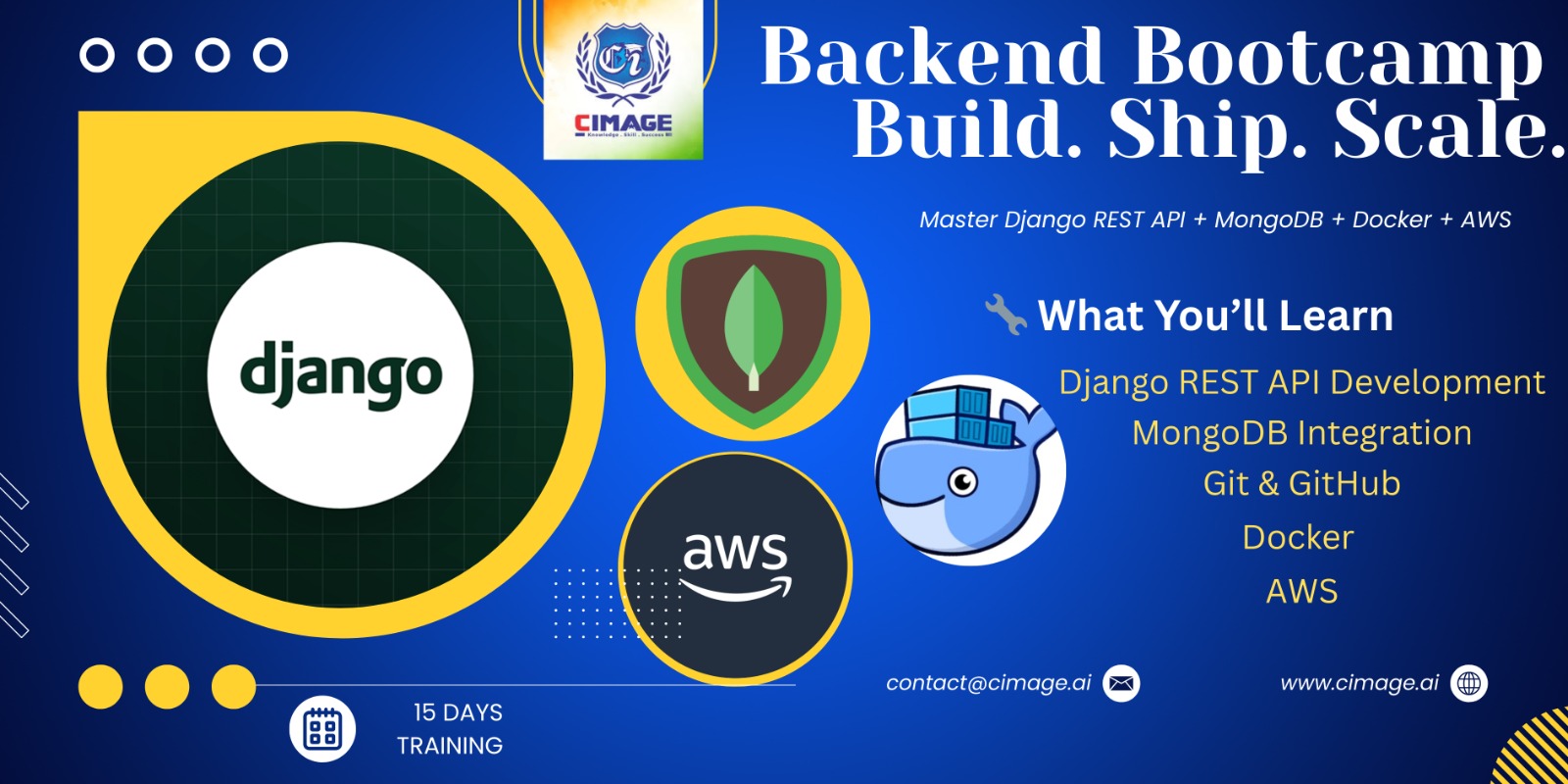 Backend Bootcamp in Patna: Learn Django, APIs & Cloud with CIMAGE.AI